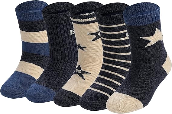 Boys Socks,Athletic Socks for boy 5-12 Years