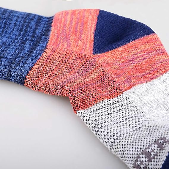 Mens Modern Hiking socks, Athletic Cushioned Cotton Socks with Arch Support