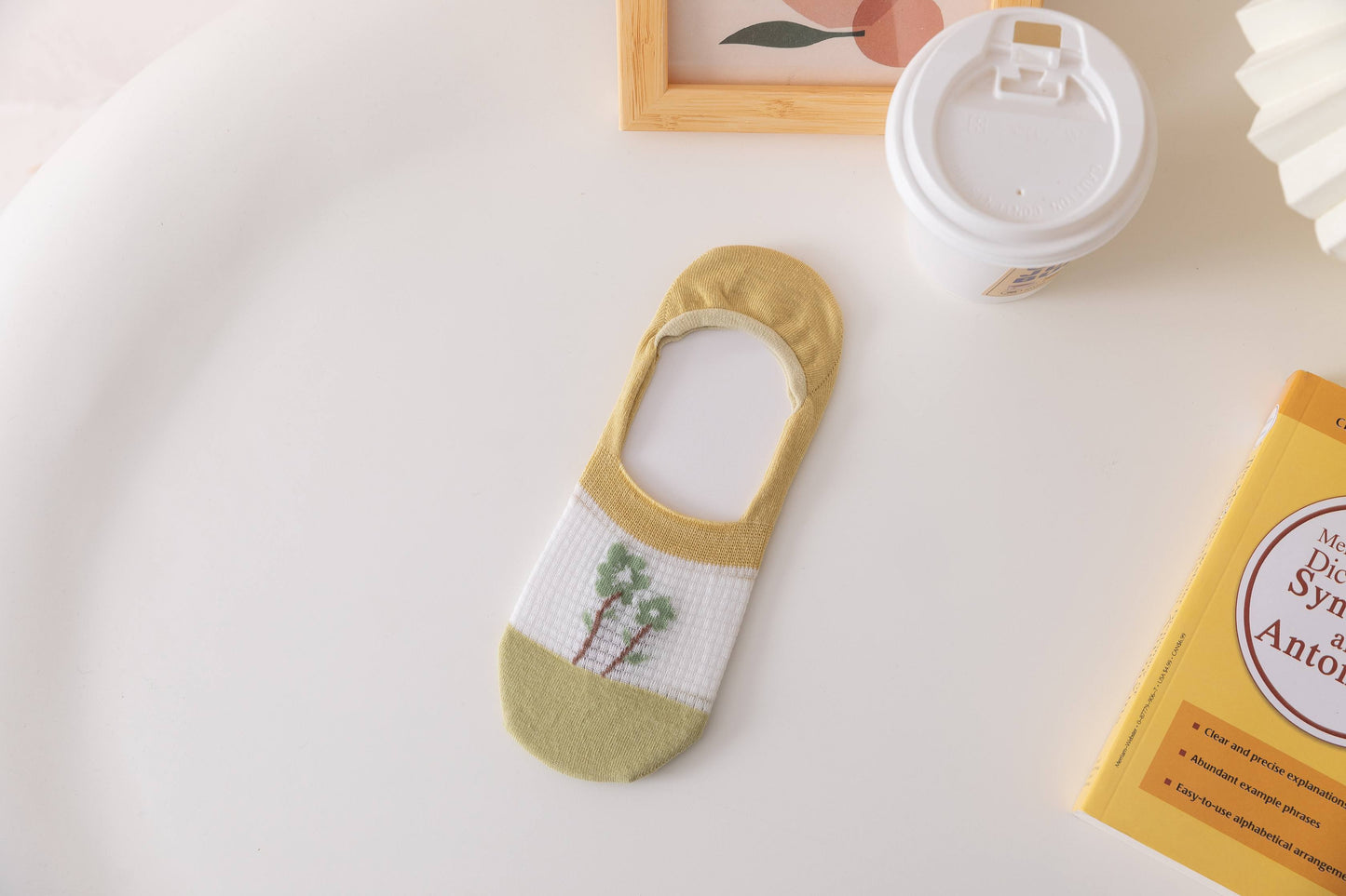 Women's No Show Sock Rural flowers