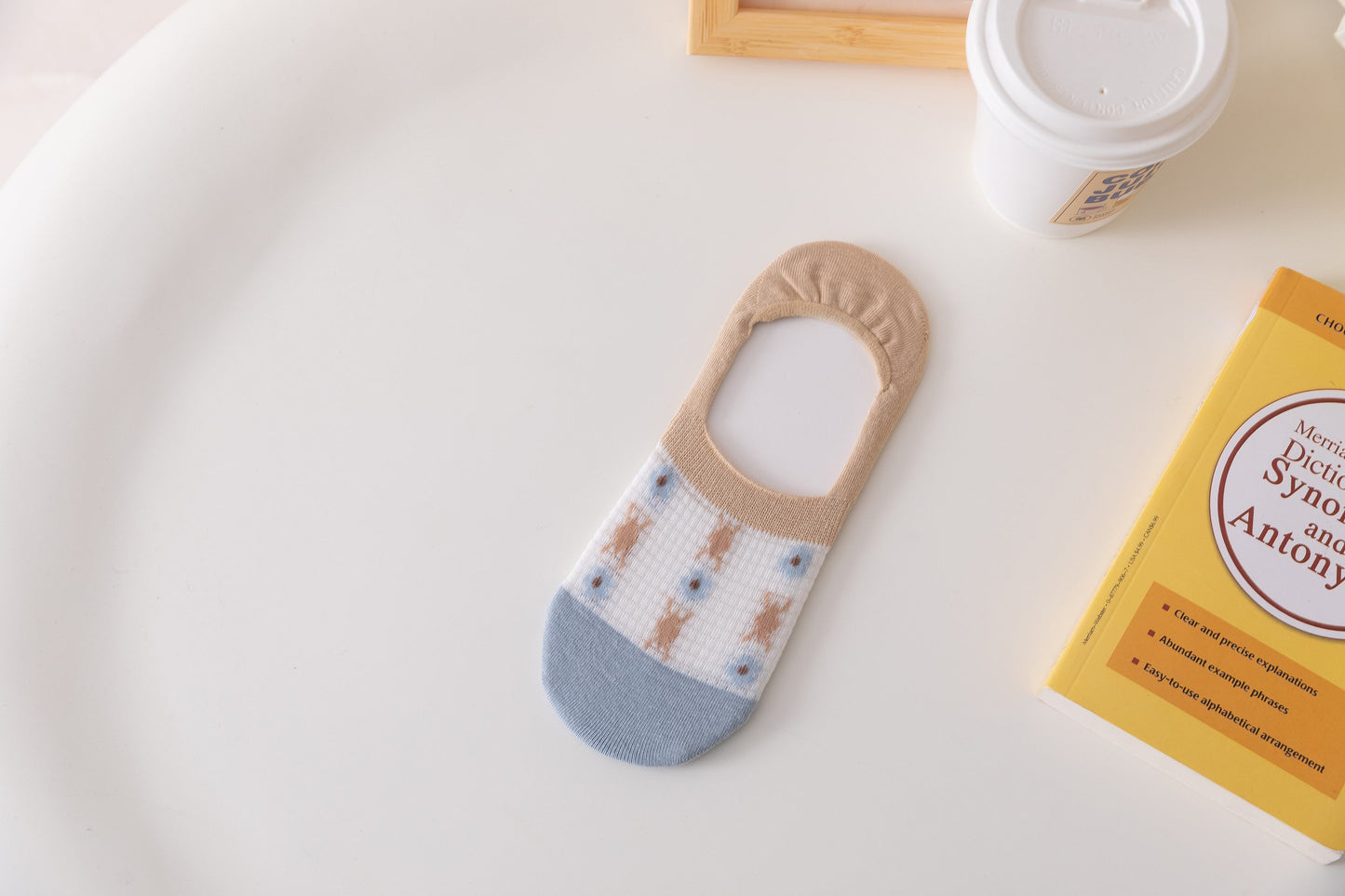 Women's No Show Sock Rural flowers