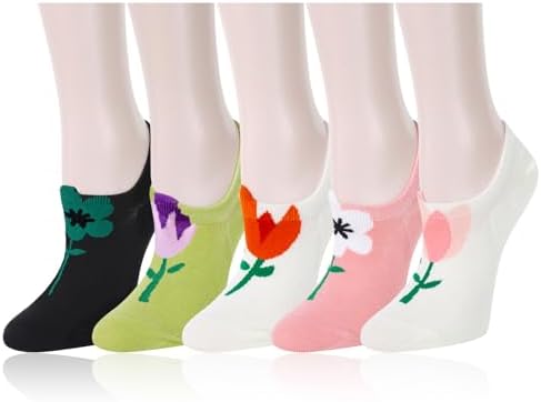 No Show Socks Novelty Cat Dog Socks Girl Cute Animal Pattern Low Cut Socks Non Slip Christmas Gifts