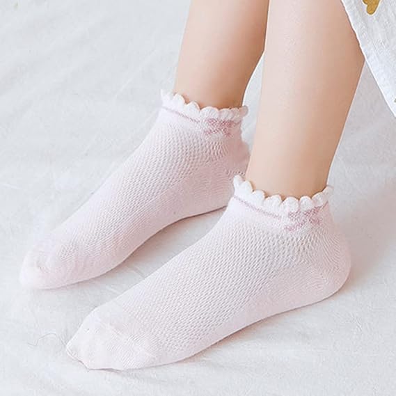 Baby Girls Boys Mesh Thin Socks Cotton Low Cut Kids Toddler No Show Ankle Socks