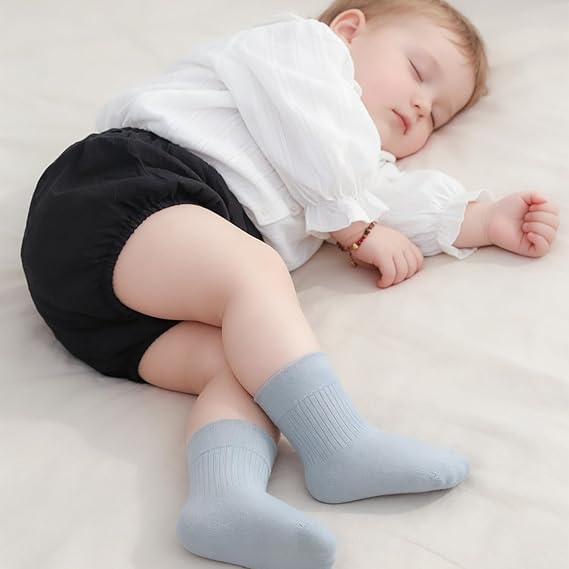 Baby Girls/Boys Socks Infant Toddler Soft Crew Ankle Socks Newborn Cotton Comfortable Sock for Dress