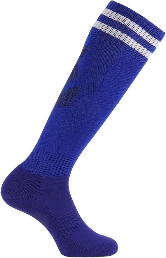 Soccer Socks Stripe Knee High Softball Baseball Team Sports Socks Breathable Football Socks for Men Women