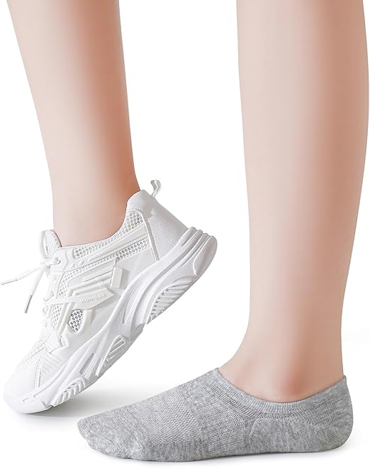 Boys Girls No Show Mesh Socks Cotton Non Slip Low Cut Arch Support Socks