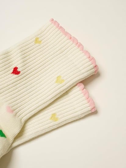 Half Calf Grip Socks, Cute Fruit Pilates Socks, Ruffle Socks, Non-Slip for Barre Yoga