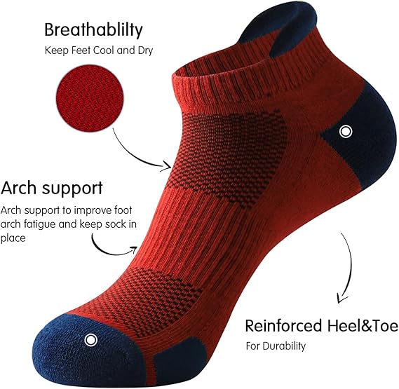 Mens Ankle Athletic Low Cut Socks