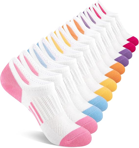 No Show Socks Cotton Non Slip Mesh Low Cut Ankle Invisible Kids Socks With Grips
