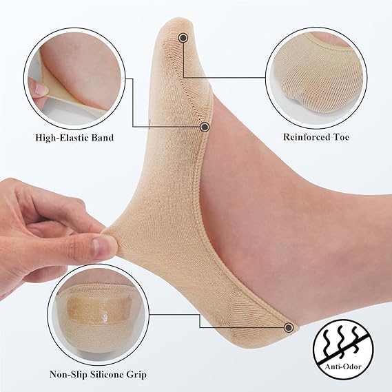 Non Slip Invisible Ultra Low Cut Socks No Show Socks Women