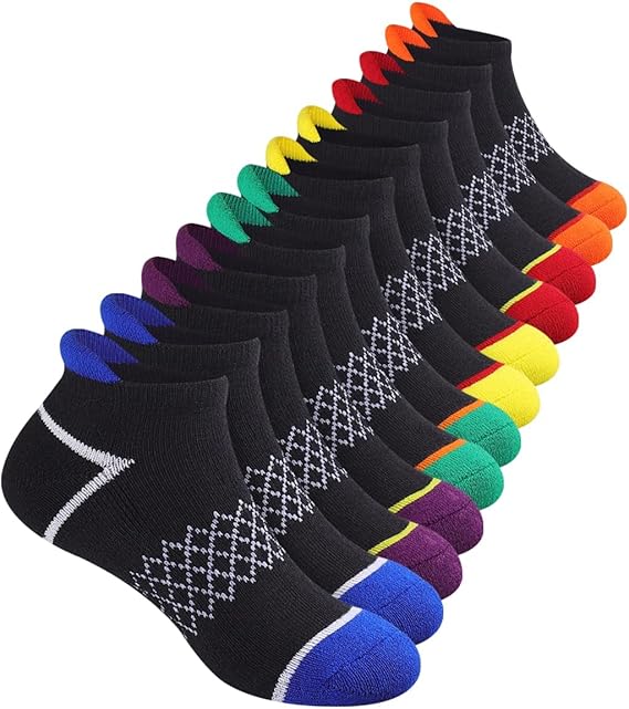 Boys Socks Ankle Athletic Socks With Cushioned Sole