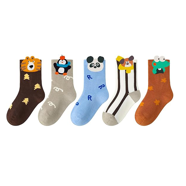 Boys Cotton Socks Soft Novelty Socks Cute Fruit Pattern