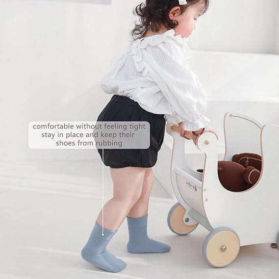 Baby Girls/Boys Socks Infant Toddler Soft Crew Ankle Socks Newborn Cotton Comfortable Sock for Dress