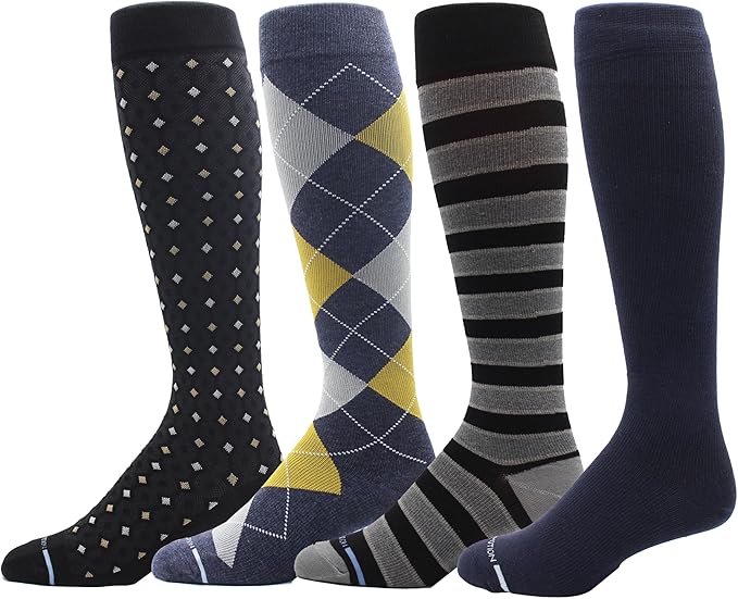 Men's Athletic Traveler Graduated Compression Knee High Socks