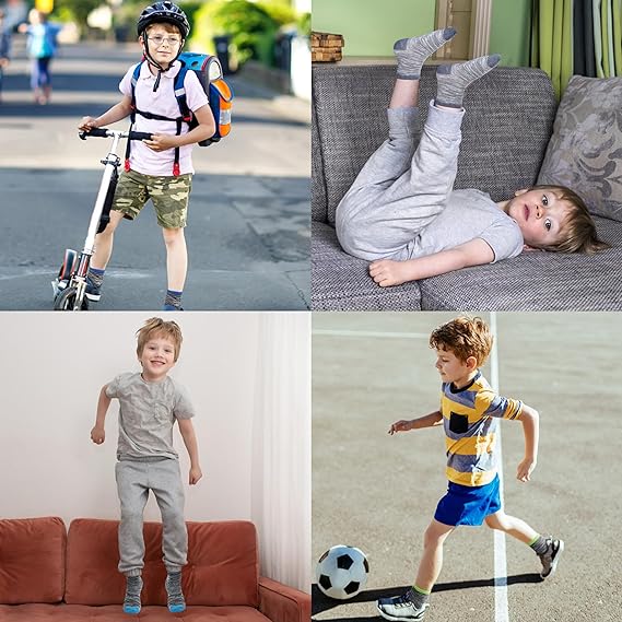 Toddler Kids Boys Girls Crew Athletic Half Cushion Socks