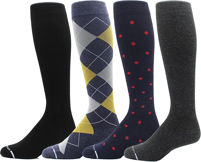 Men's Athletic Traveler Graduated Compression Knee High Socks