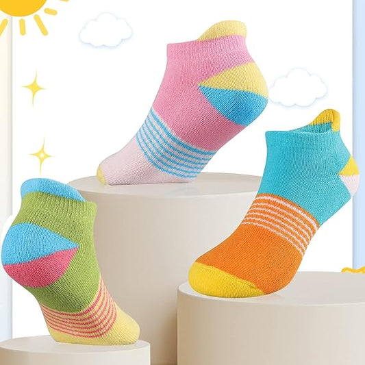 Ankle Athletic Cotton Short Socks With Cushioned Sole
