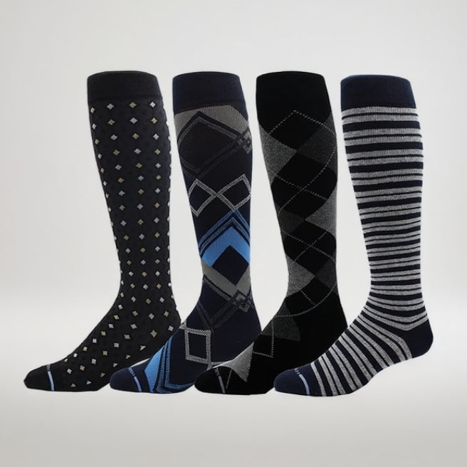 Men's Athletic Traveler Graduated Compression Knee High Socks