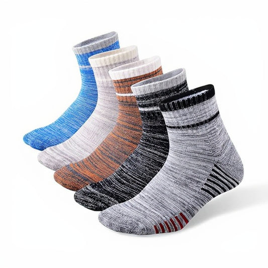 Mens Modern Hiking socks, Athletic Cushioned Cotton Socks with Arch Support