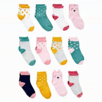 Kids socks bright colorful pattern