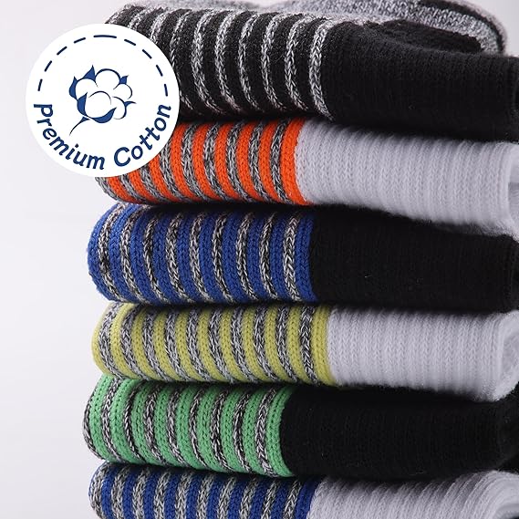 Men's Athletic Cushioned Running Cotton Sports Quarter Socks