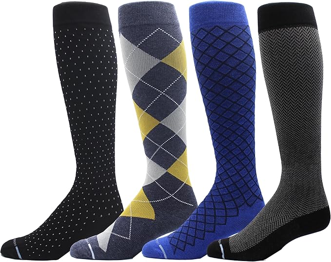 Men's Athletic Traveler Graduated Compression Knee High Socks