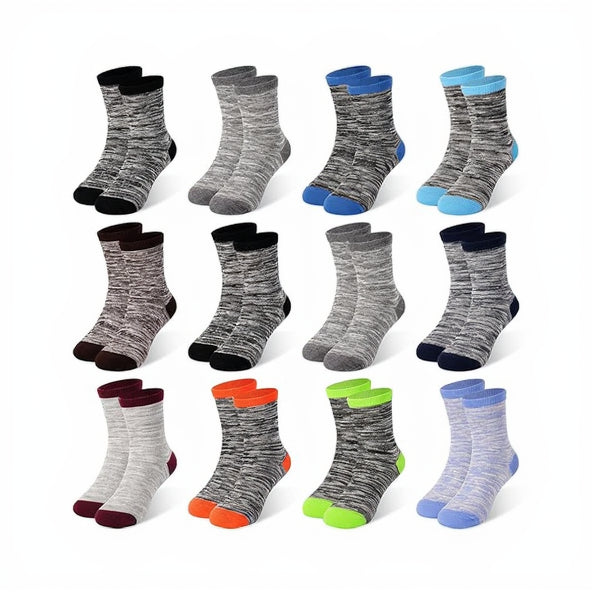 Toddler Kids Boys Girls Crew Athletic Half Cushion Socks