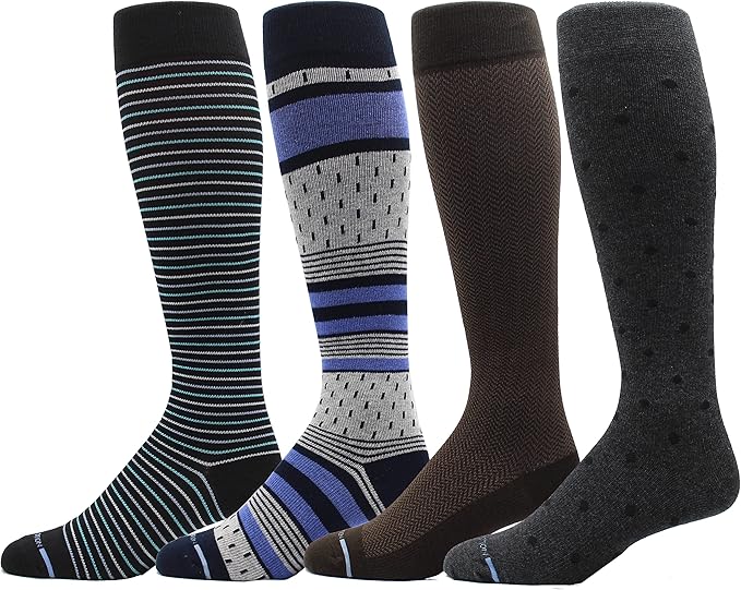 Men's Athletic Traveler Graduated Compression Knee High Socks