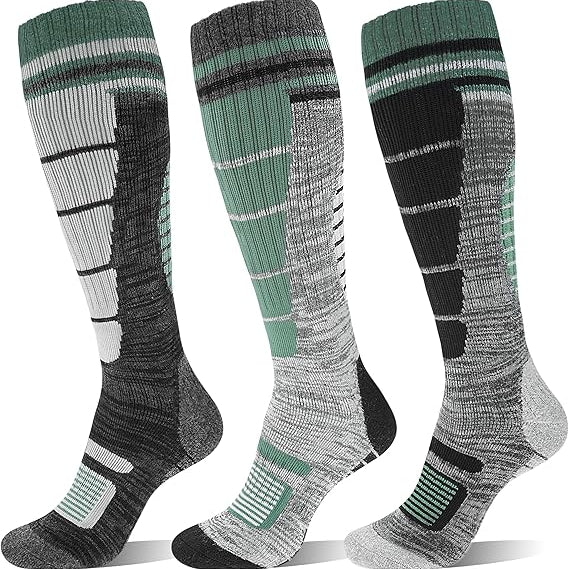 Unisex Merino Wool Ski Thermal Warm Thick Knee High Long Socks
