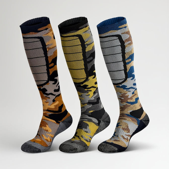 Merino Wool Ski Socks, Cold Weather Socks for Snowboarding, Snow, Winter, Thermal Knee-high Warm Socks, Hunting