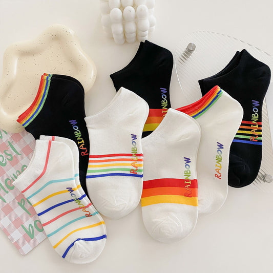 Women’s Rainbow No Show Sock