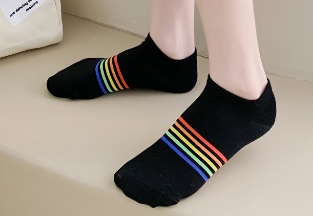 Women’s Rainbow No Show Sock