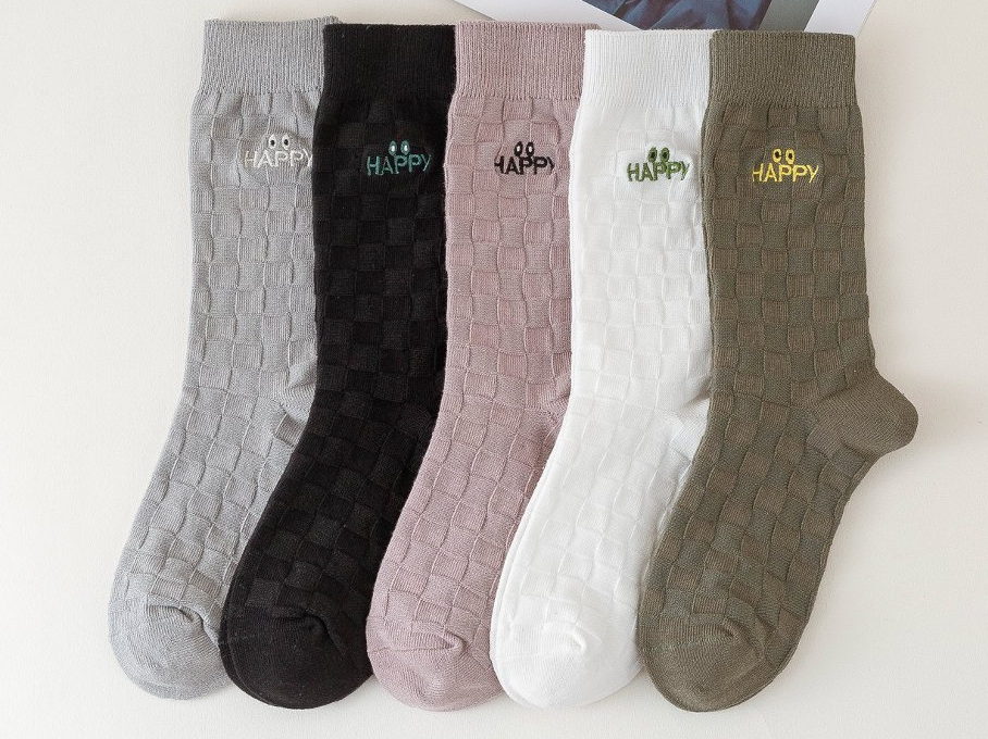Women’s Crew Sock Square Square Design