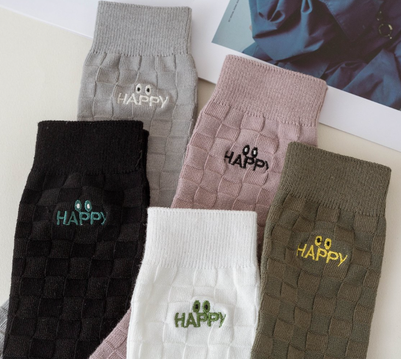 Women’s Crew Sock Square Square Design