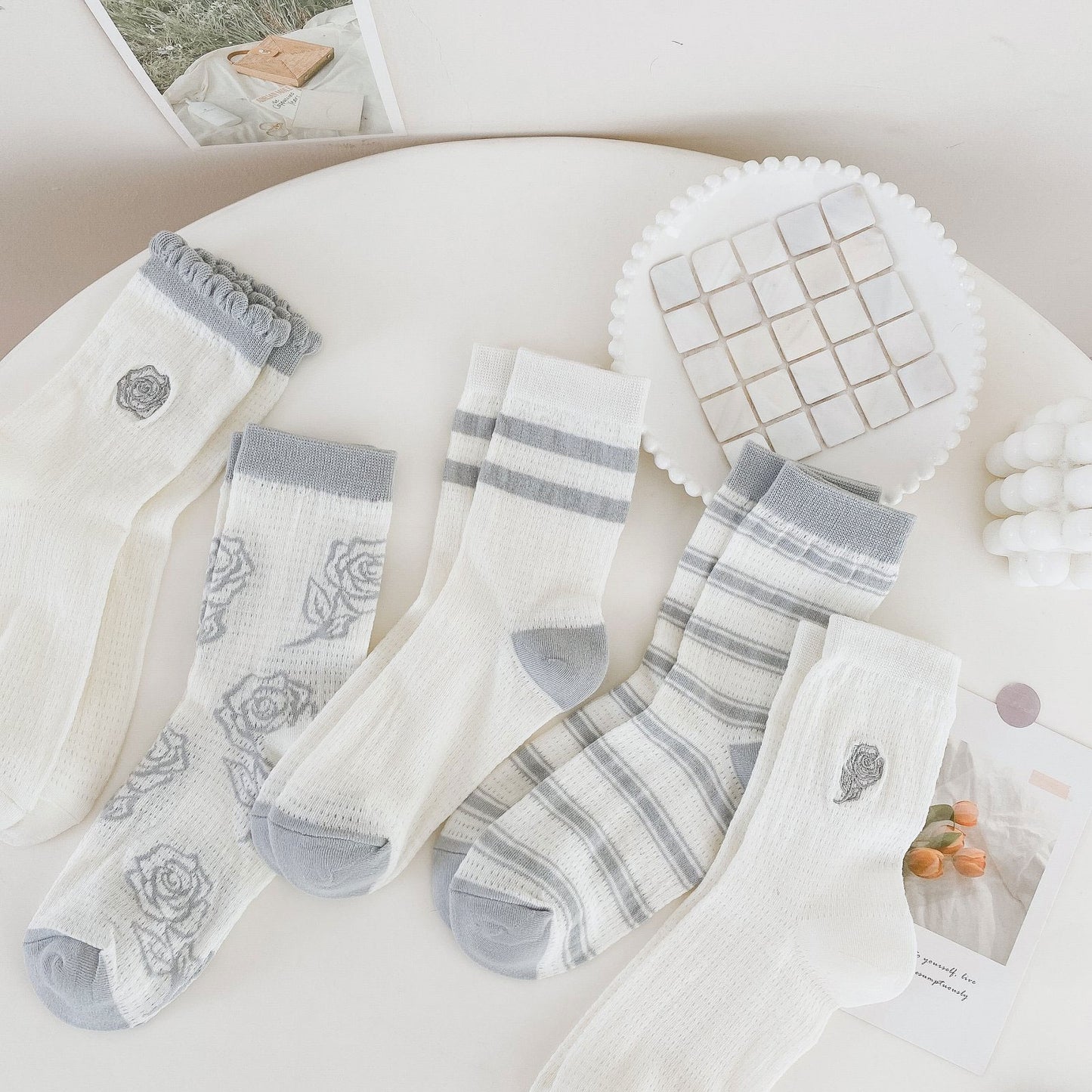 Women’s Floral Crew Sock