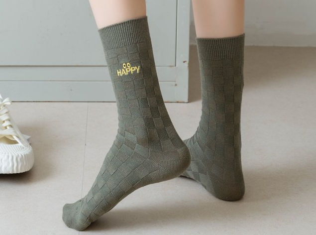 Women’s Crew Sock Square Square Design
