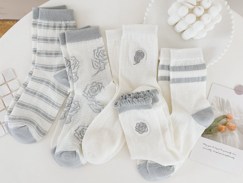 Women’s Floral Crew Sock