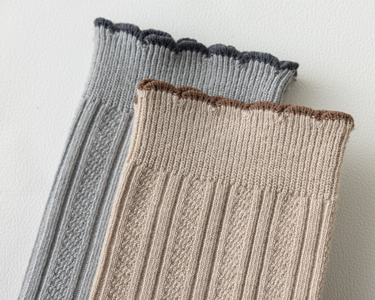 Women’s Ruffle Rib Crew Sock