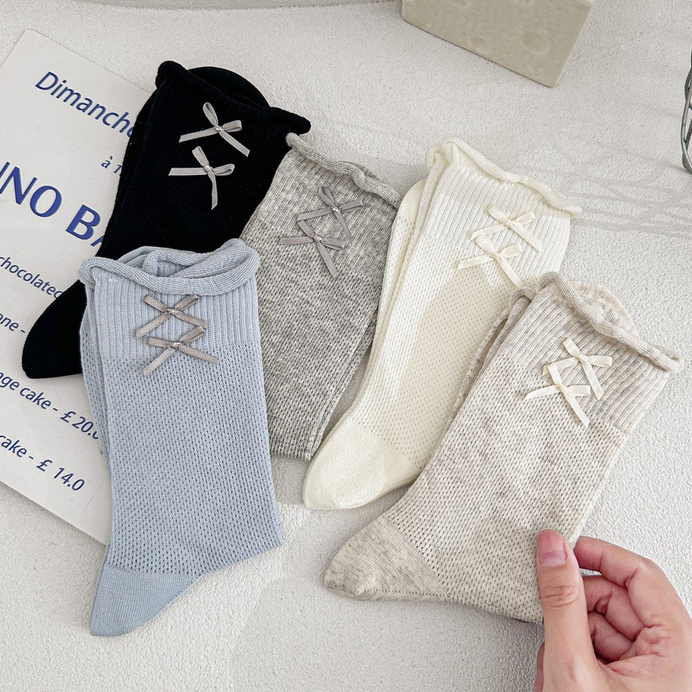 Women’s Crew Sock Bow Design