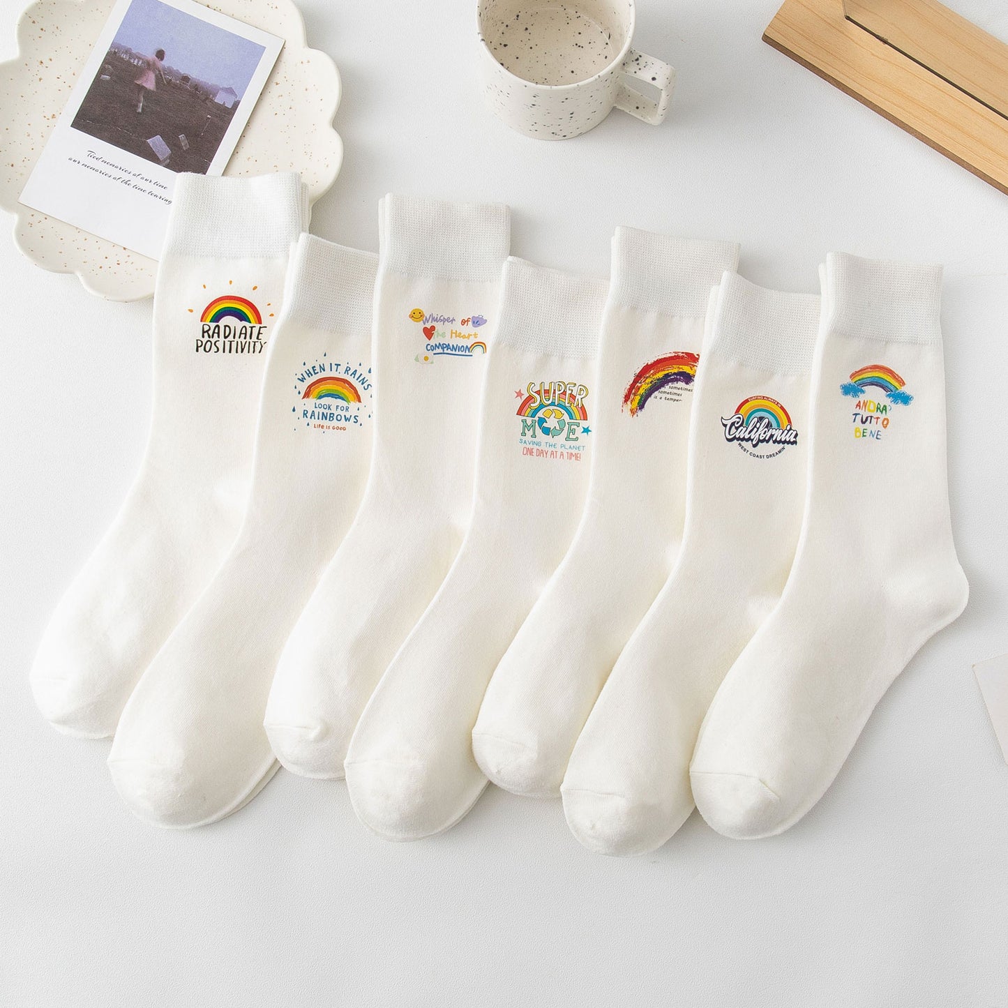 Women’s Rainbow Crew Sock