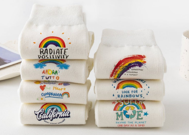 Women’s Rainbow Crew Sock