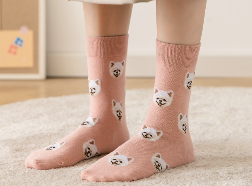 Unisex Animal Crew Sock