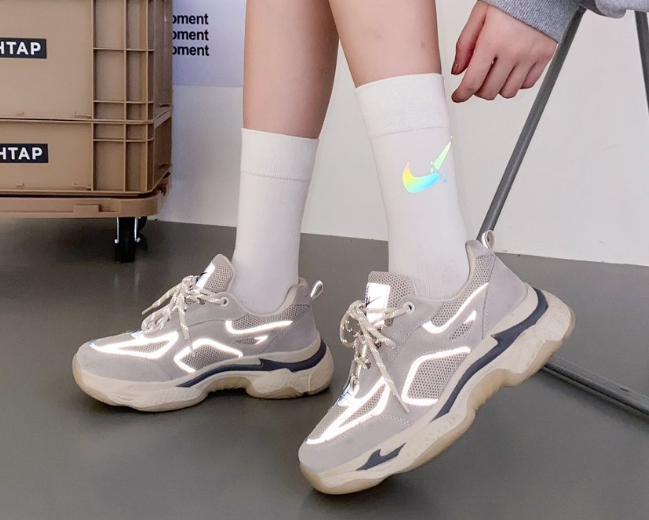 Women’s  Reflective Crew Sock