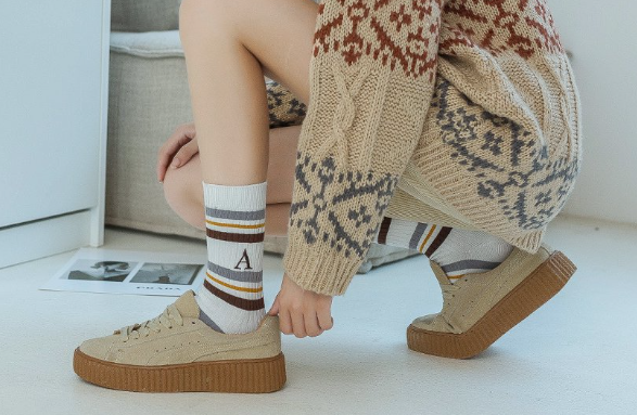 Women’s Quarter Mini Crew Sock(Photo-Series)