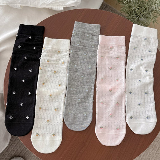 Women’s Floral Jacquard Crew Sock