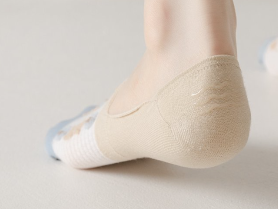Women's No Show Sock Rural flowers