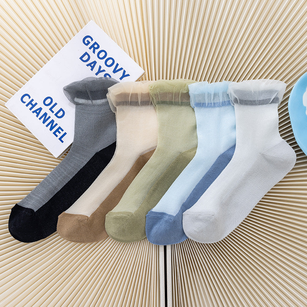 Women's Ruffle Crew Sock