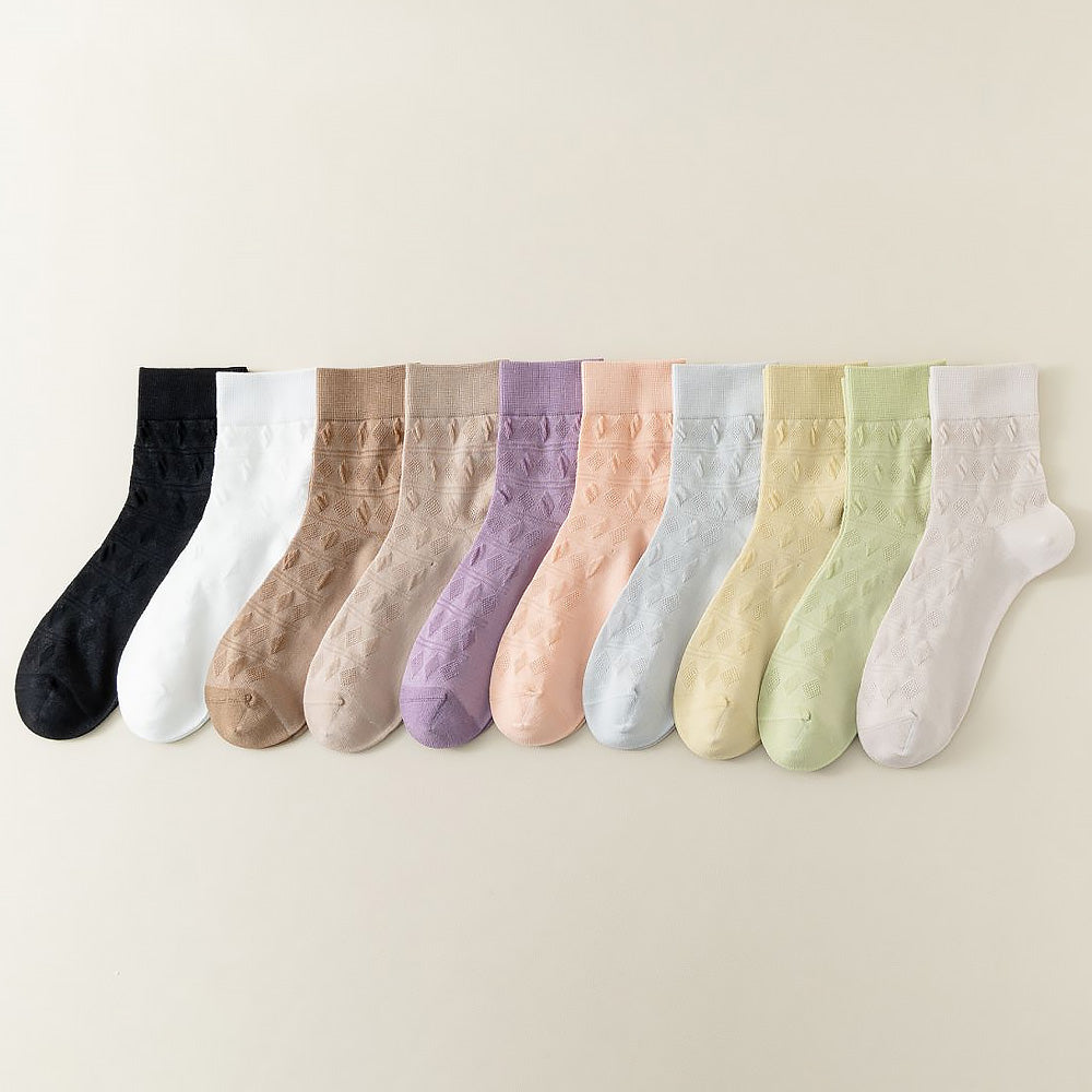 Women's Crew Socks Ultra-thin Mesh